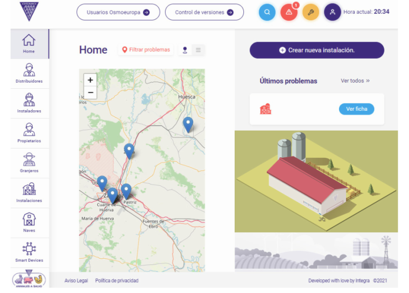 SISTEMA INTEGRAL DE CONTROL Y GESTIÓN DE LAS EXPLOTACIONES DE GANADO PORCINO