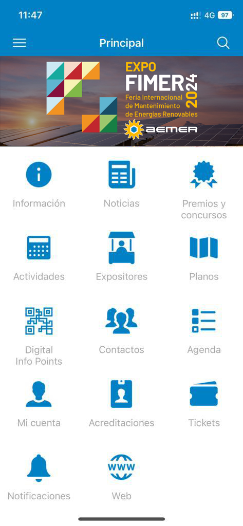 Nueva pantalla de inicio